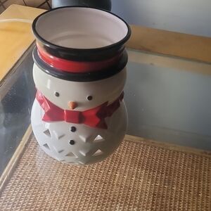 Yankle CandleSnowman Ceramic Tea Light & Candle Holder